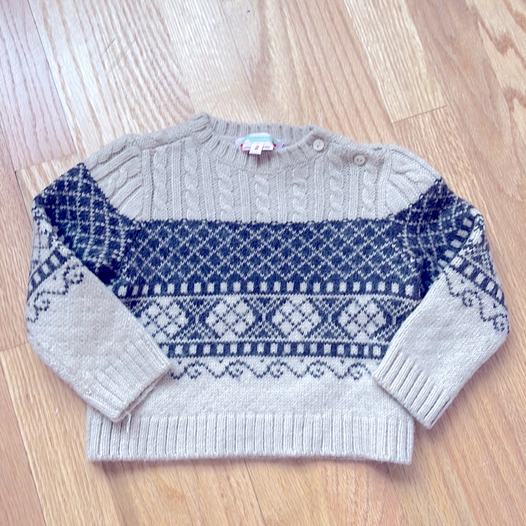 Bonpoint Wool Blend Sweater Unisex Size 2